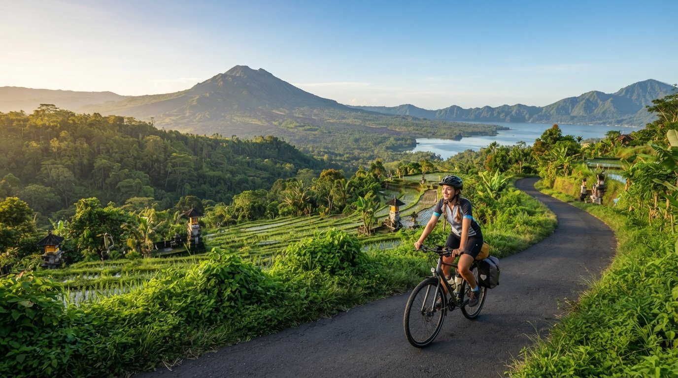 Mount Batur Downhill Cycling Adventure: Volcano Views & Village Life