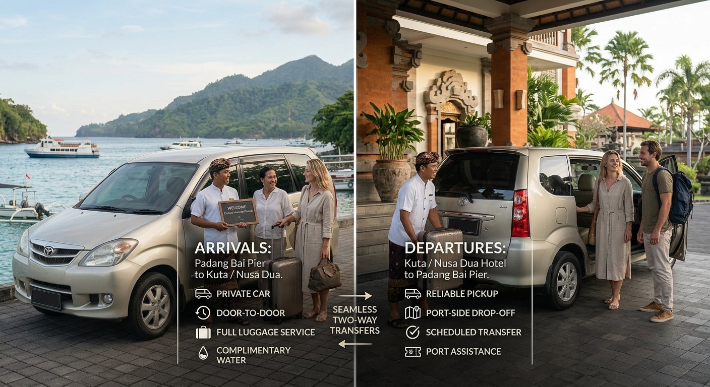 Executive Chauffeur Service: Padang Bai Harbour ↔ Kuta & Nusa Dua